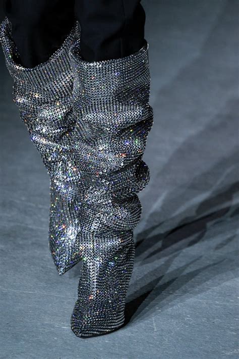 ysl glitter boots price